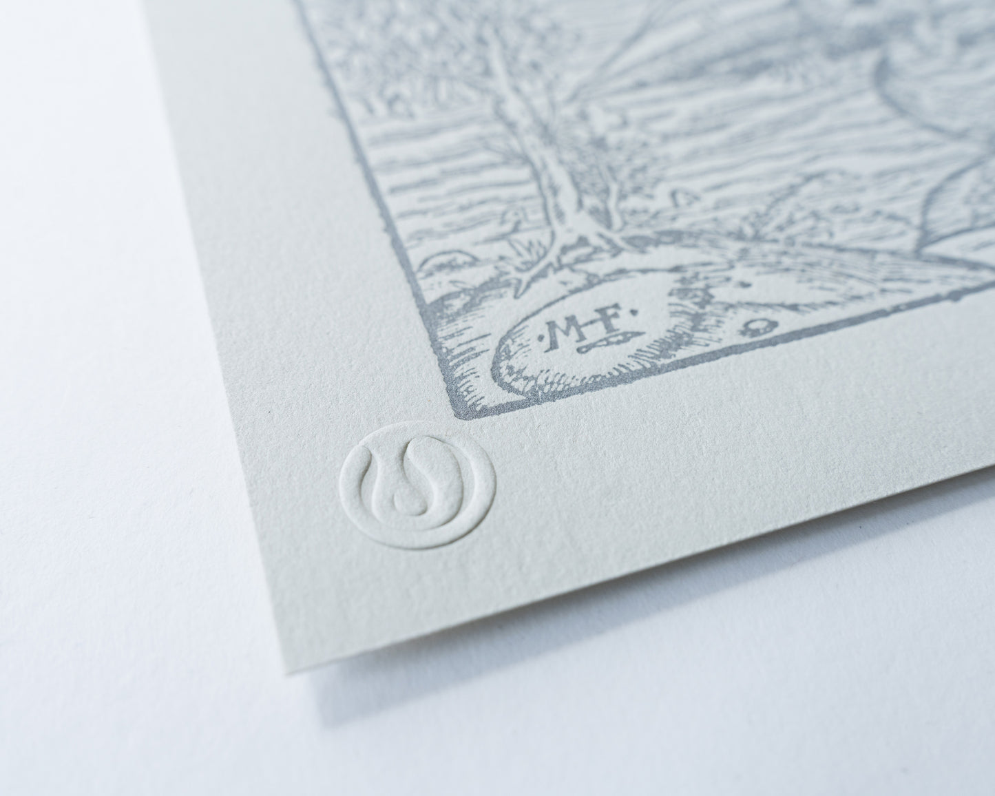 'Münster's Monsters' hand-pressed fine art relief print from the 'Cosmographia Universalis' (Silver Graphite)